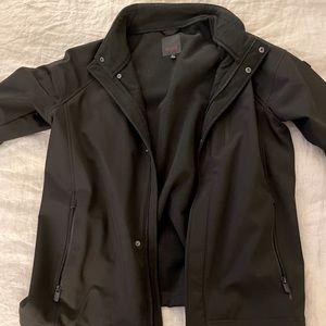 Tumi Soft Shell Black Mock Neck Jacket